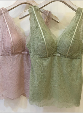 古妃41703蕾丝美背吊带网红抹胸女打底内衣聚拢防走光裹胸背心夏