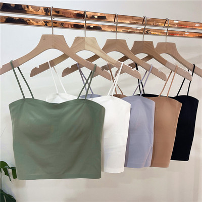 古妃46912背心内衣女无痕冰丝