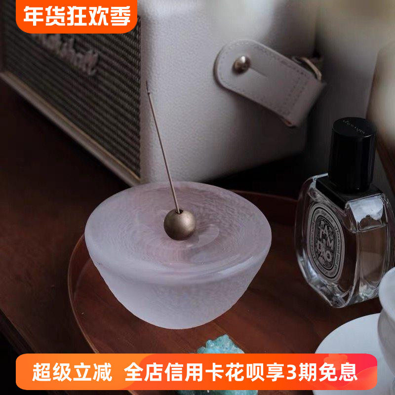 日本手作琉璃香插创意线香玻璃香立香托禅意茶道茶具配件香台摆件,家居饰品,香托/香盘/香座/香插,淘宝优惠券,粉丝福利购,淘宝优惠卷