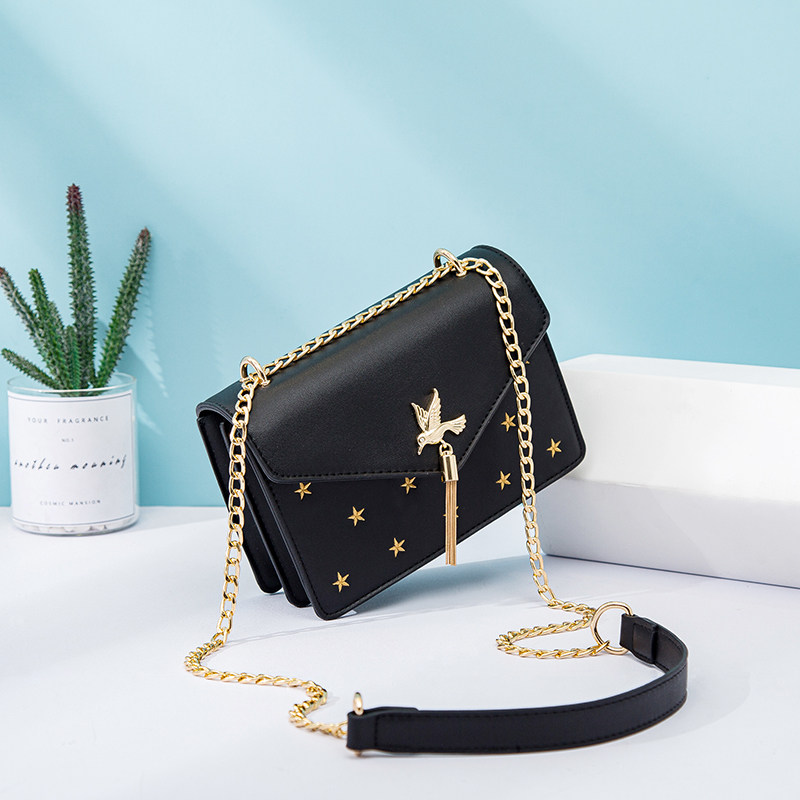 秋冬小清新ck包包2020新款潮时尚斜挎少女单肩百搭流行链条小方包