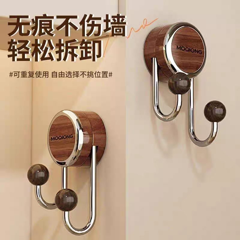 中古风吸盘挂钩门后承重厨房浴室