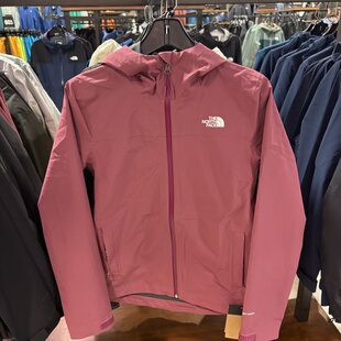 瑶瑶TheNorthFace北面女款 active纯色防风防水潮流百搭压胶冲锋衣