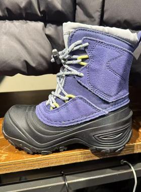 美国代购TheNorthFace北面儿童dryvent高帮防水棉靴 无盒