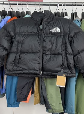 国内现货北面女士1996 短款三格肯豆700蓬厚款羽绒服