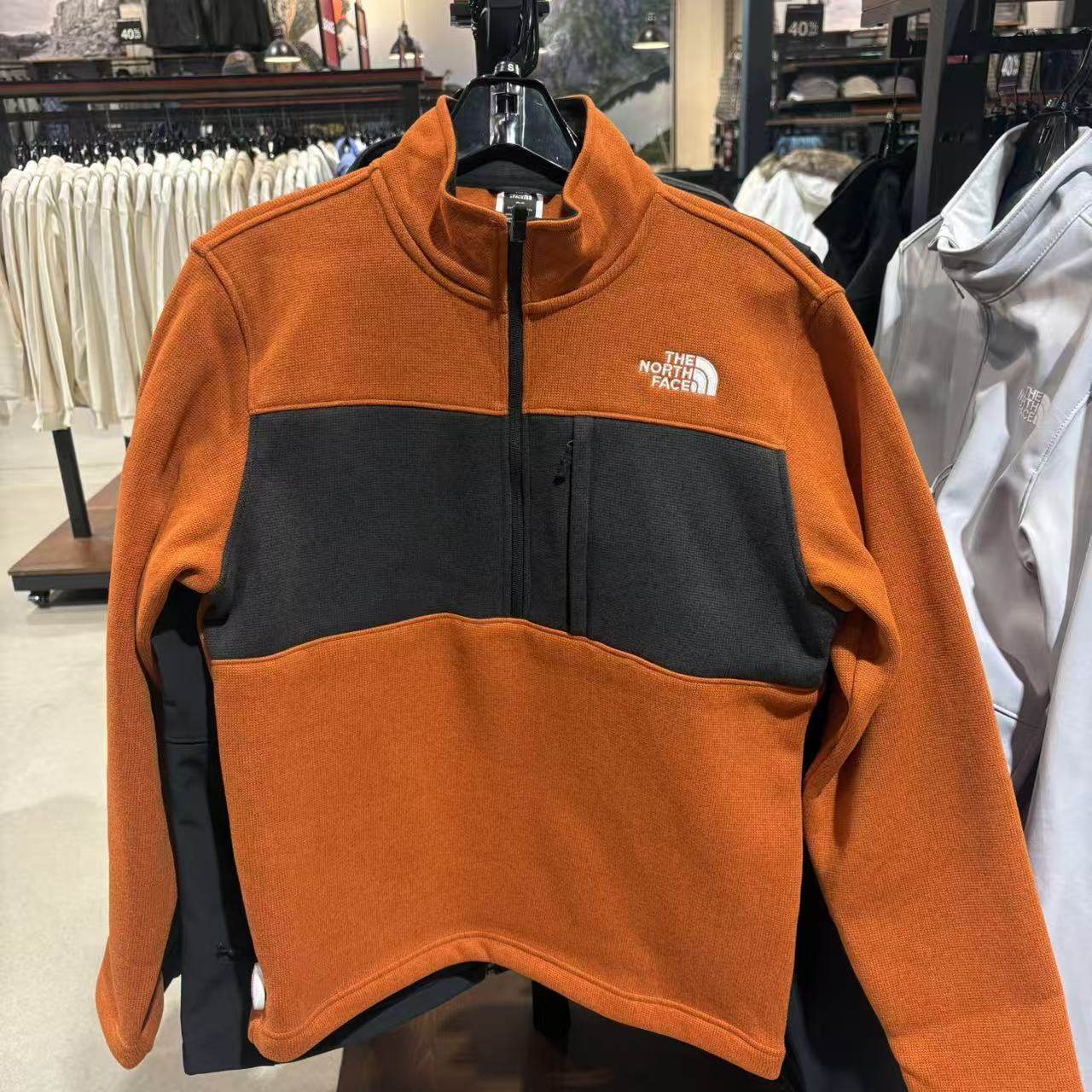 美国代购北面男士gordon加厚半拉链刺绣标隐藏口袋抓绒套头衫,运动服/休闲服装,运动卫衣/套头衫,淘宝优惠券,粉丝福利购,淘宝优惠卷