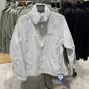 美国代购Columbia哥伦比亚女防风雨雪轻薄冲锋衣帽子可收纳