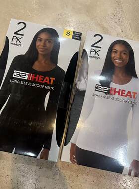 32度女保温发热内衣高科技自身面料32度°HEAT超薄保暖两件减30
