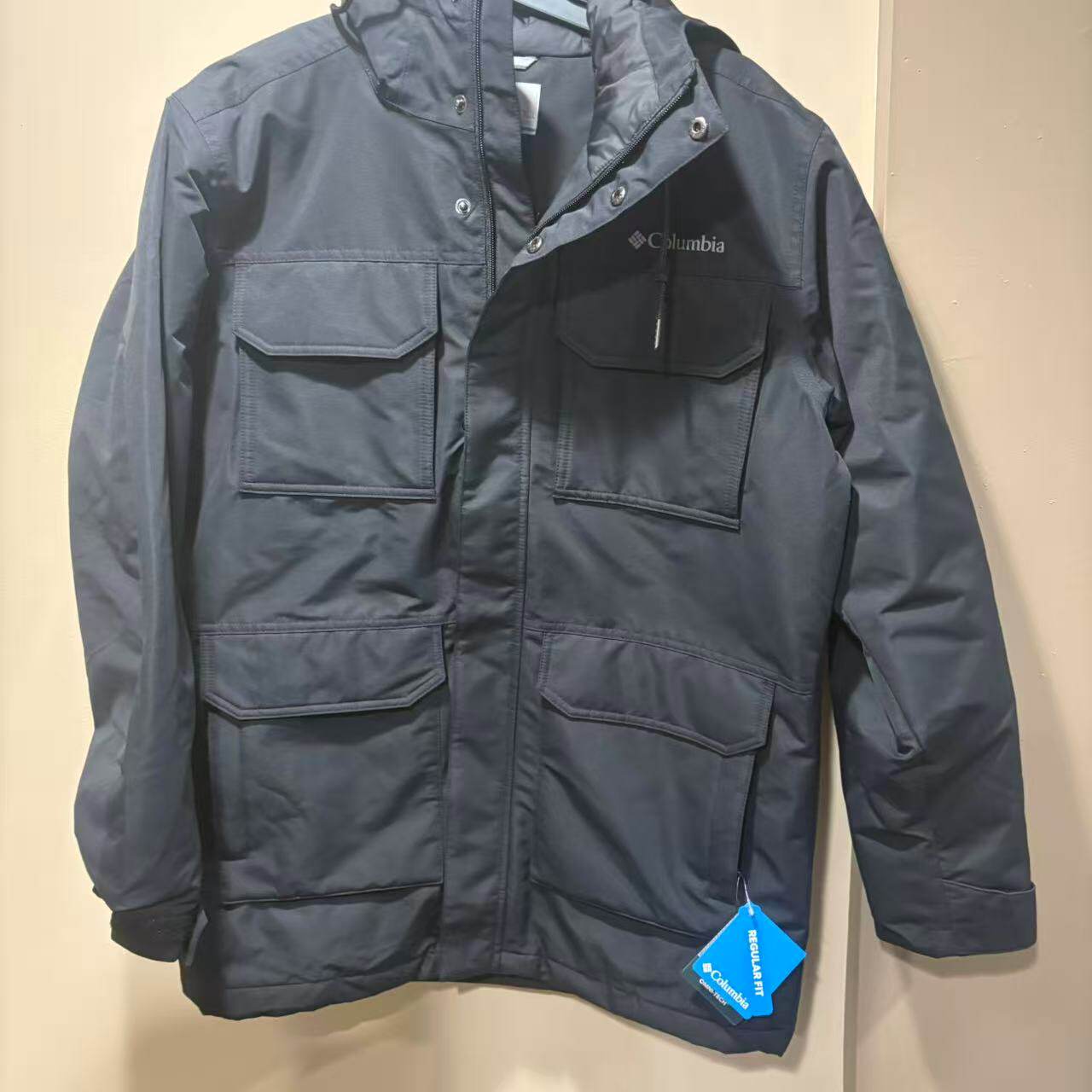 哥伦比亚男士经典工装Skein Mountain650蓬热反射派克羽绒服
