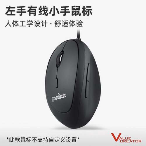 德国有线人体工学垂直左手小鼠标