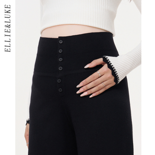 ellieluke孕妇裤春季外穿阔腿裤不勒肚子孕晚期长裤小个子糯米裤