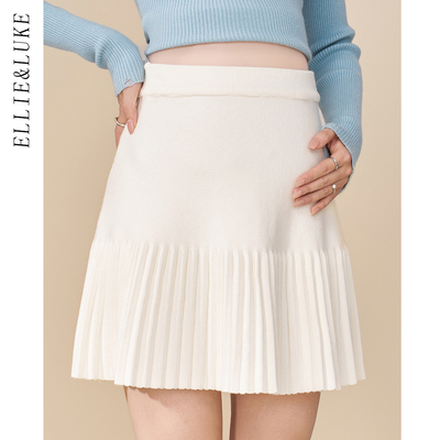 ellieluke孕妇装冬装白色针织