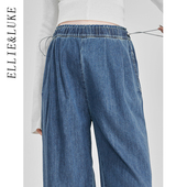 春外穿不勒肚子直筒裤 小个子休闲裤 子 春夏款 ellieluke孕妇牛仔裤