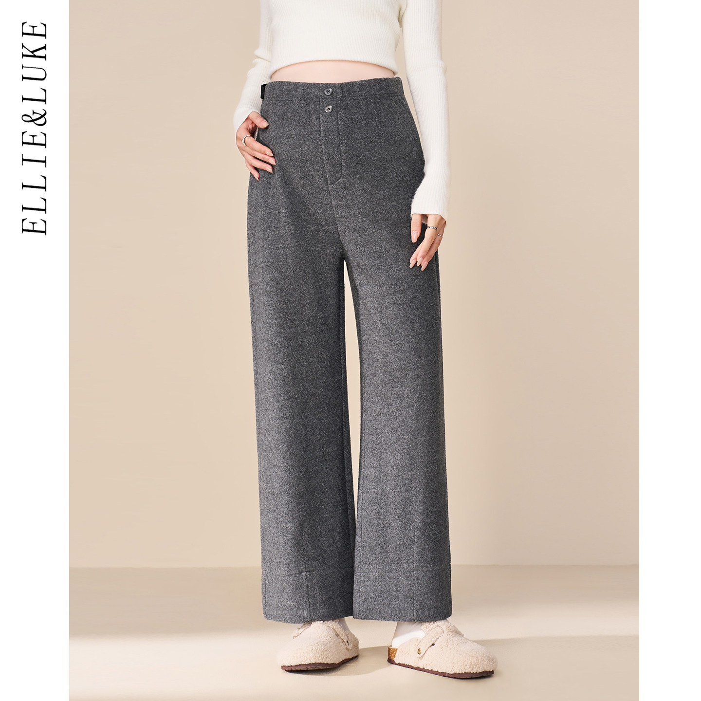 ellieluke孕妇裤冬外穿加厚直筒阔腿九分裤不勒肚子加绒保暖裤子,孕妇装/孕产妇用品/营养,孕妇休闲裤,淘宝优惠券,粉丝福利购,淘宝优惠卷