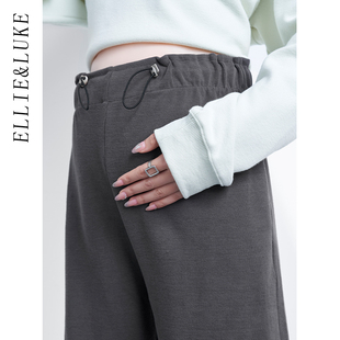 秋冬款 托腹裤 2025新款 装 子 秋冬外穿小个子阔腿裤 ellieluke孕妇裤