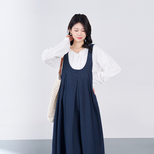 外穿上衣背带裙两件套 秋季 ellieluke孕妇连衣裙套装 秋冬加厚新款