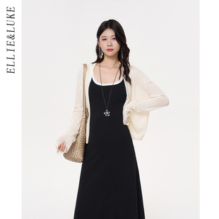 秋套装 遮肚不显怀孕妇套装 连衣裙长款 两件装 罩衫 ellieluke孕妇装