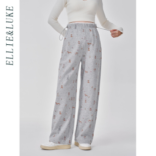 秋装 ellieluke孕妇裤 无托腹直筒长裤 外穿小个子束脚卫裤 子秋冬款