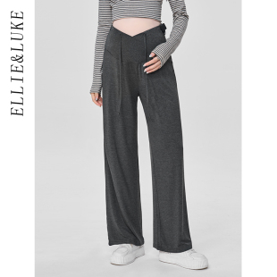 春季 ellieluke孕妇裤 外穿长裤 春秋款 子 莫代尔托腹阔腿裤 新品