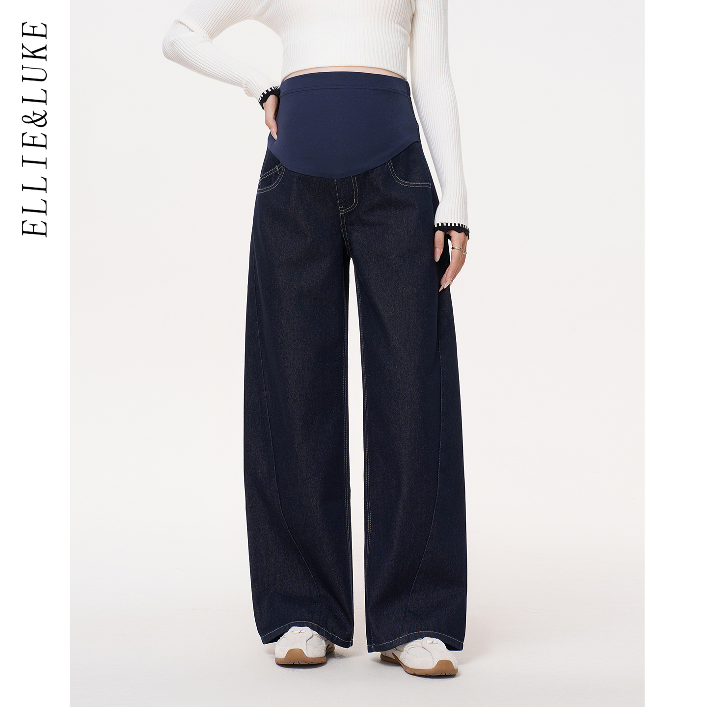 ellieluke孕妇牛仔裤秋外穿