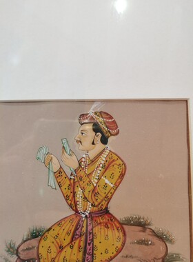 印度细密画20世纪九十年代手绘非印刷品