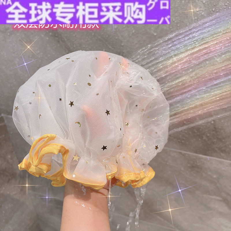 【日本の专研】浴帽女防水浴冒头套可爱韩国沐浴帽成人家用淋浴帽