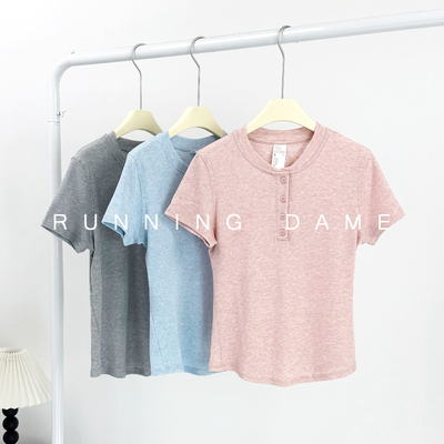 HoldTight短袖亨利衫修身显瘦