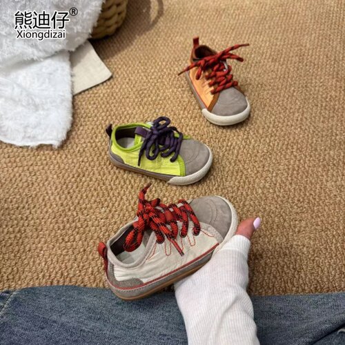 男女童夏季透气德训板鞋软底童鞋