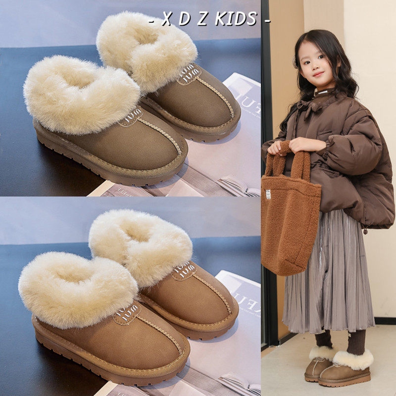 女童洋气大毛口雪地靴2025新款冬季儿童加绒保暖短靴男童防水棉鞋,童鞋/婴儿鞋/亲子鞋,雪地靴,淘宝优惠券,粉丝福利购,淘宝优惠卷