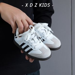 女童加绒德训鞋2025冬季新款中大童小童百搭二棉休闲鞋子男童板鞋