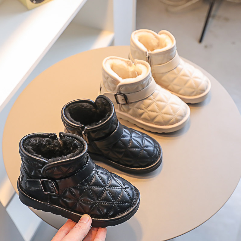 女童雪地靴2025冬季新款加绒女孩小香风棉靴儿童防滑防水棉鞋男童,童鞋/婴儿鞋/亲子鞋,雪地靴,淘宝优惠券,粉丝福利购,淘宝优惠卷