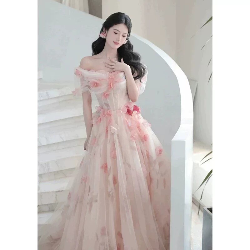 出租敬酒服在逃公主订婚宴晚礼服成人礼毕业裙高端轻奢小众主持人图片