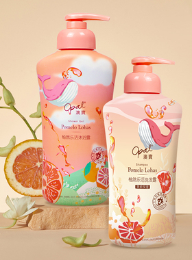 澳宝西柚洗发水沐浴露香氛滋润滋养留香秀发沐浴液洗发露套装300g