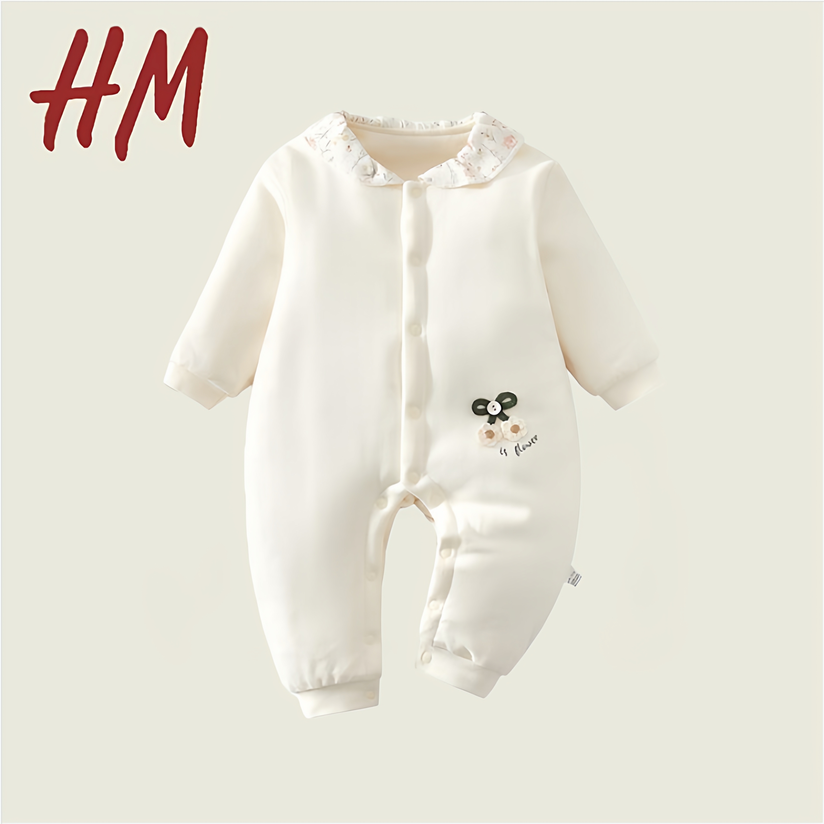 清仓撤柜婴儿夹棉连体衣冬