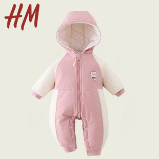 撤柜清仓特价安阳婴童装A类婴儿秋冬装冲锋衣防风连体衣加厚外出