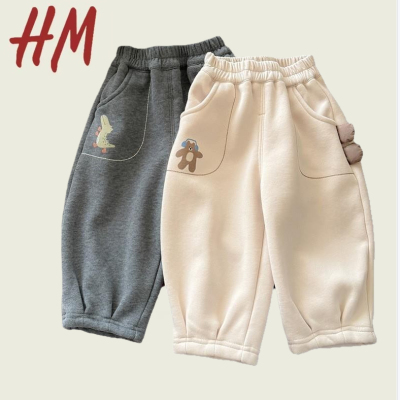 撤柜清仓特价男童加绒裤子2025秋冬款男宝 a类一体绒直筒裤婴幼儿