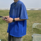 T84*230克重工2026夏季水洗做旧短袖男士T恤P58，男装T恤，星座617A(原A401)