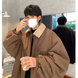 Y02*冬季防羊羔毛领休闲水洗棉质棉衣男士加厚外套P118控148，男装棉衣，星座617A(原A401)