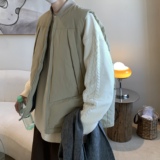 Y10*冬季棒球领日系手塞棉男女加厚保暖工装马甲马夹P98控128，商品下架区，星座617A(原A401)