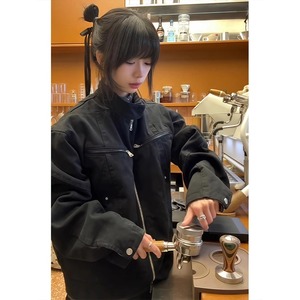重工哈灵顿夹克二代cleanfit重磅帆布休闲立领外套男P88图片