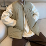 Y10*冬季棒球领日系手塞棉男女加厚保暖工装马甲马夹P98控128，商品下架区，星座617A(原A401)