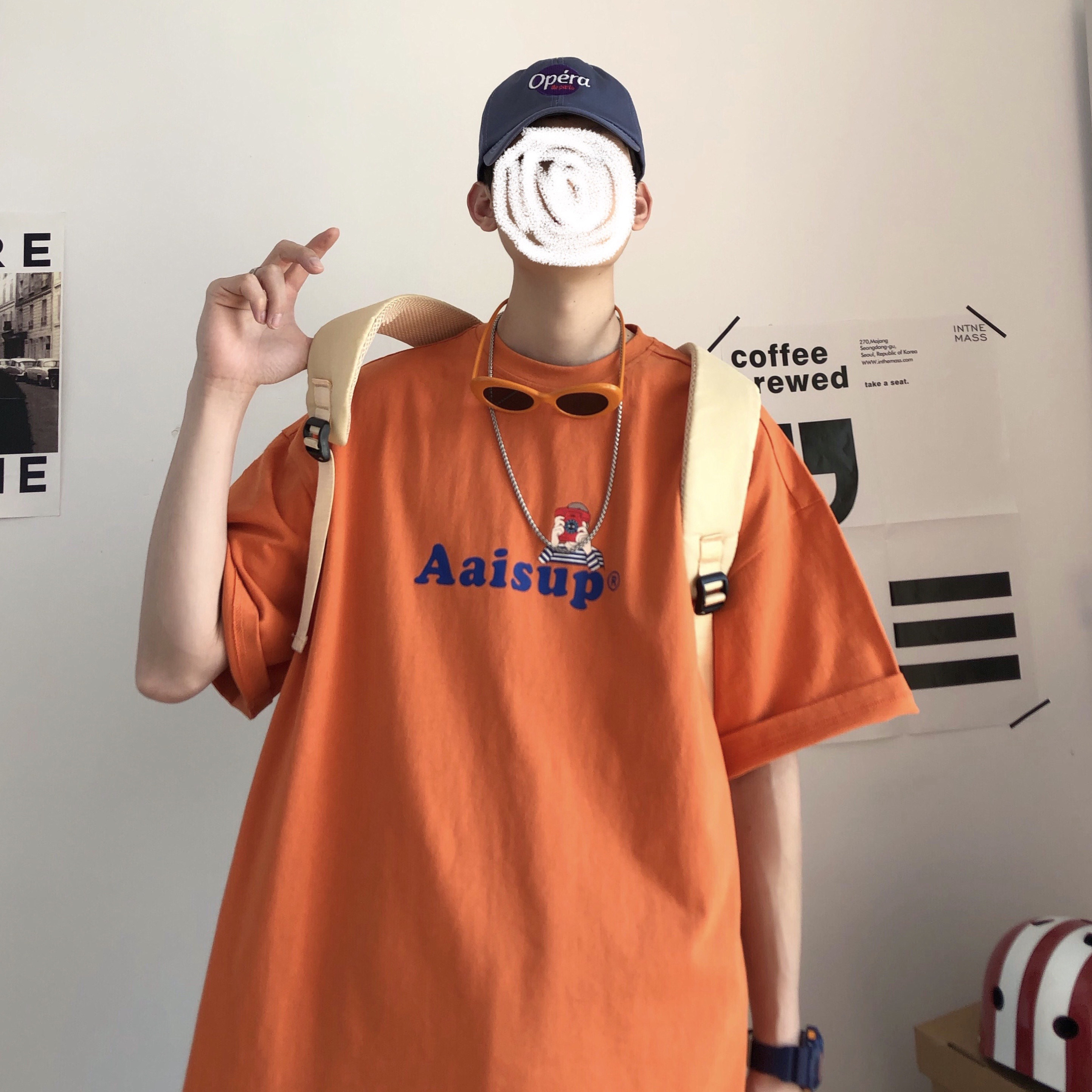 M045*字母印花宽松版百搭圆领短袖T恤衫P28控39,男装T恤,星座617A(原A401)