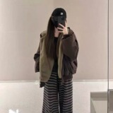 慵懒ins流行简约气质日系仿兔毛双面穿棉服原宿新款时尚潮流P98，男装棉衣，星座617A(原A401)
