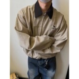 美式2025新款慵懒帆布夹克外套男女潮流宽松复古潮牌工装上衣P88，男装夹克，星座617A(原A401)