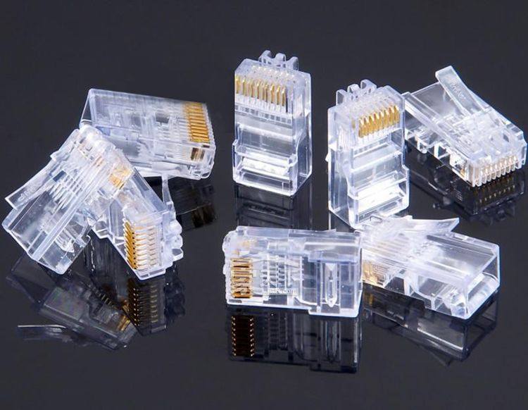 优质 超五类水晶头 水晶头 网络水晶头 rj45水晶头 aaa级100个一