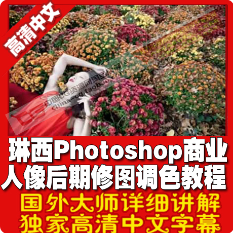 琳西Photoshop商业人像后期修图调色教程人像后期PS技巧 中文字幕