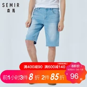 Quần jeans nam Senma mùa hè giặt retro sáu quần 2019 phiên bản Hàn Quốc mới của xu hướng quần thun nam - Quần jean