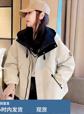 早春装精致冲锋衣外套女