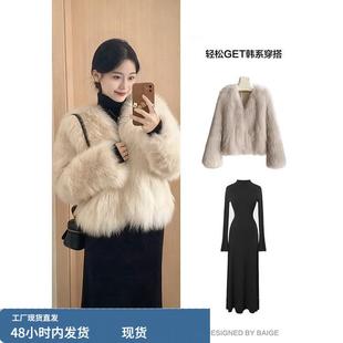 巨好看的冬装韩系一整套裙冬季深冬穿搭高级感miu系富家千金套装