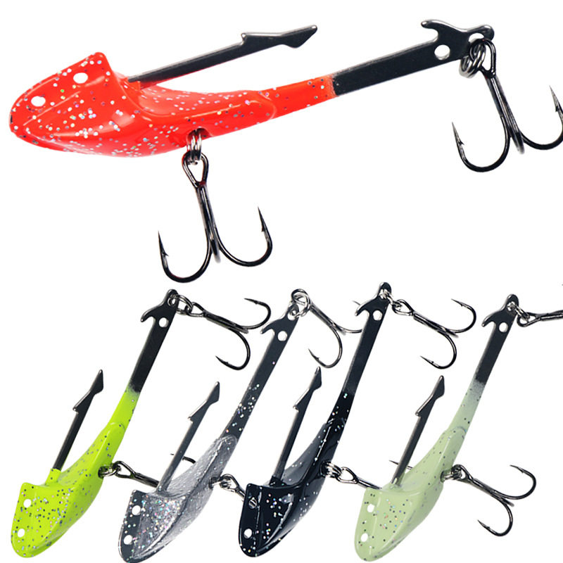 新型铅头钩15g6点5cm软虫软饵FishingJig夜光VMC鱼钩Hook厂家直销