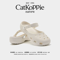 【 Official in Stock 】 Ballet Crocs Summer silver Mary Jane sandals, one-foot anti-slip and breathable flip-flops thumbnail 4